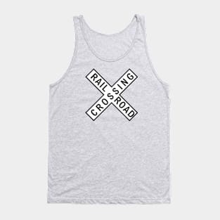 Railroad Crossing Sign Tank Top